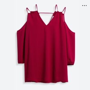 Perfect Valentine’s Day Cold Shoulder Blouse!